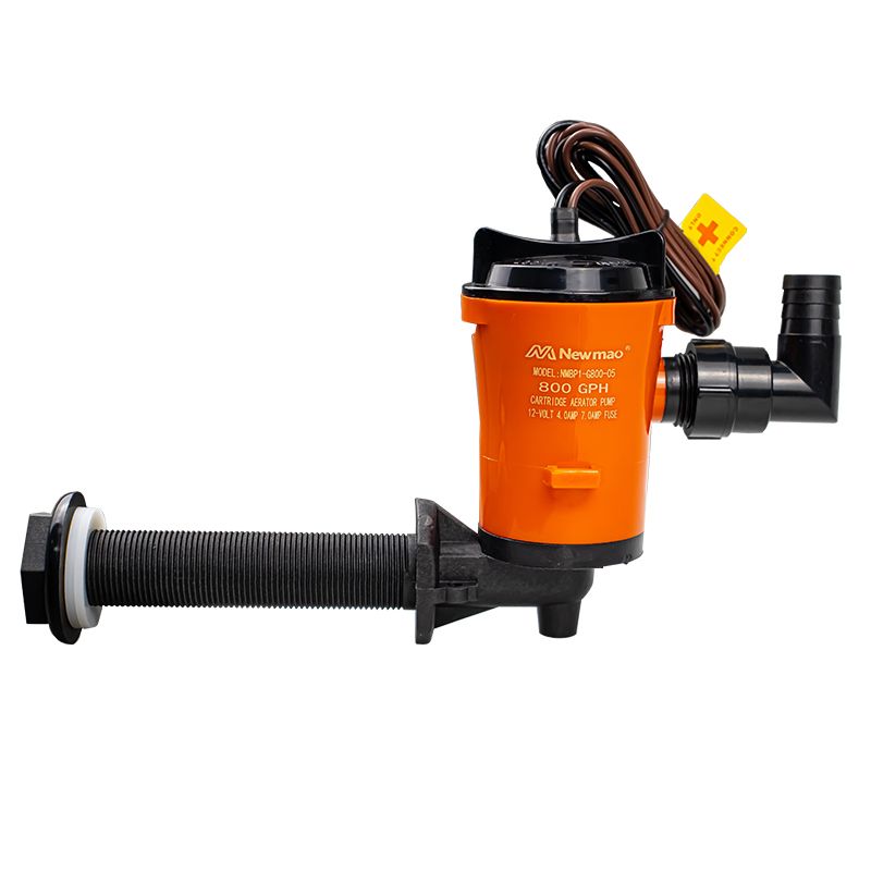 12V Aerator pump 800 GPH baitwell livewell pump Fishing Bait Pump